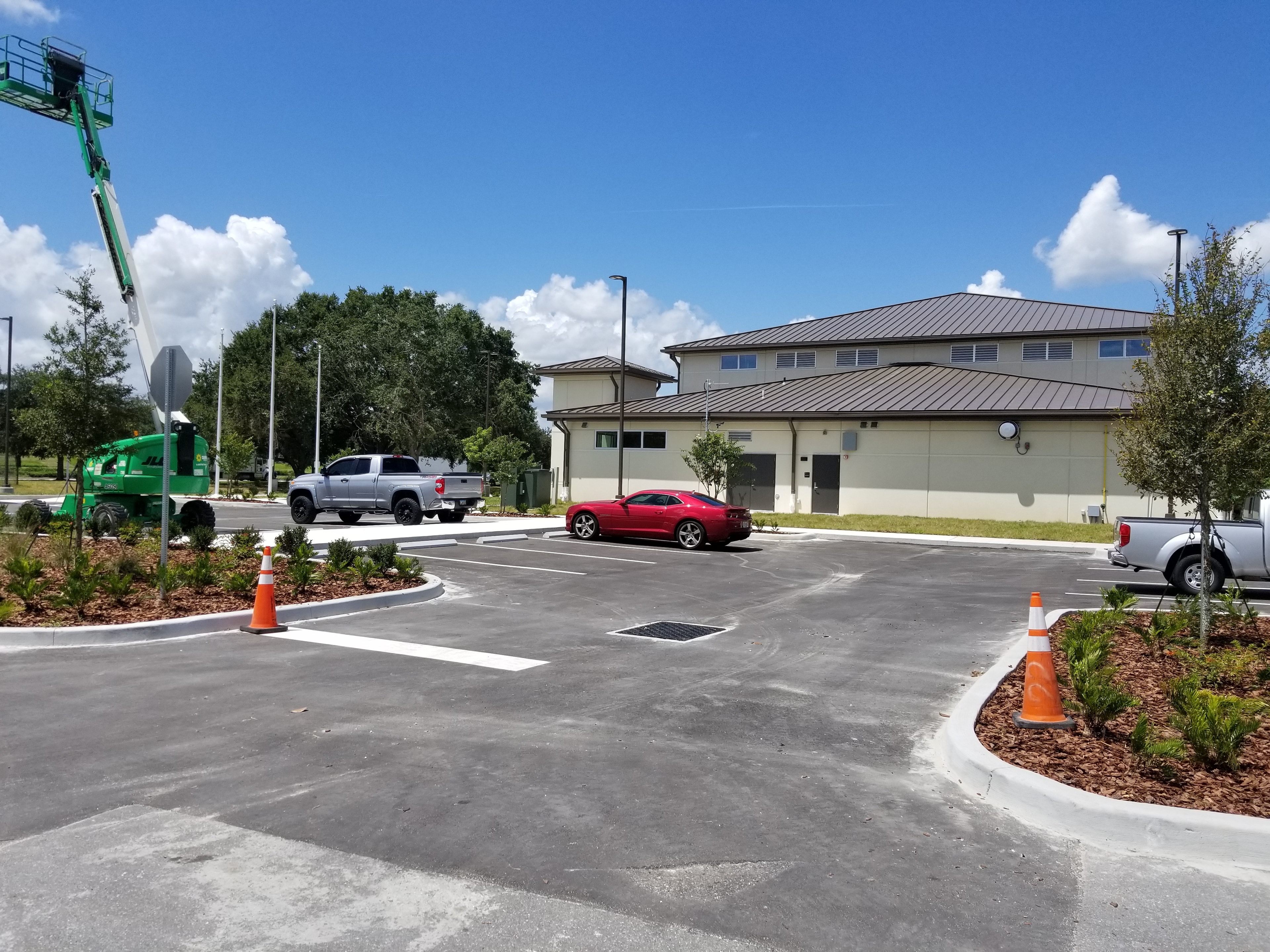 Camcor finished commercial parking lot